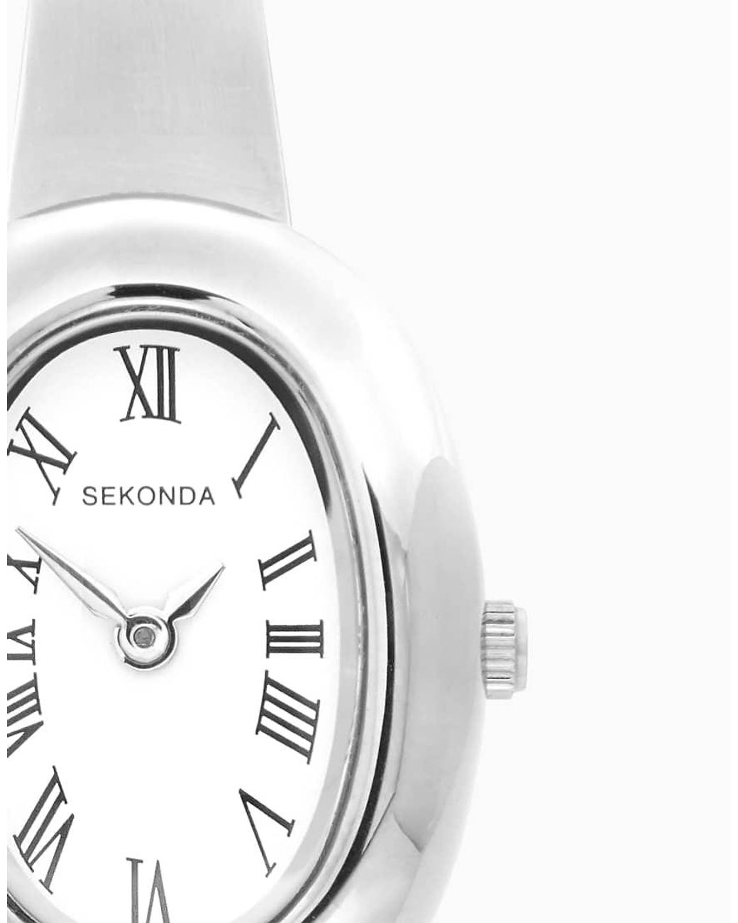 Sekonda White Bellamy 23Mm Oval Analogue Watch With Bracelet