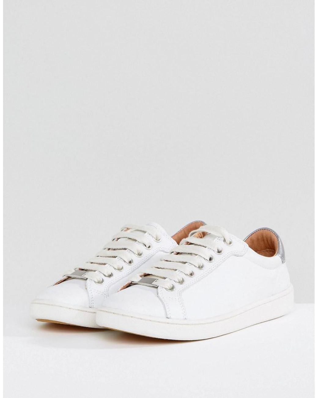 UGG Milo White Leather Sneakers | Lyst UK