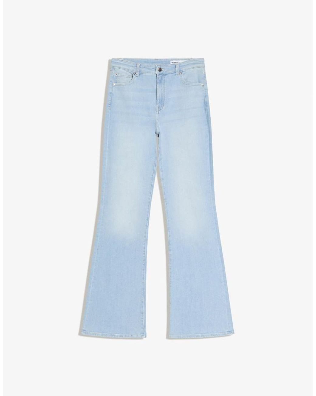 Bershka Blue Flared Jeans