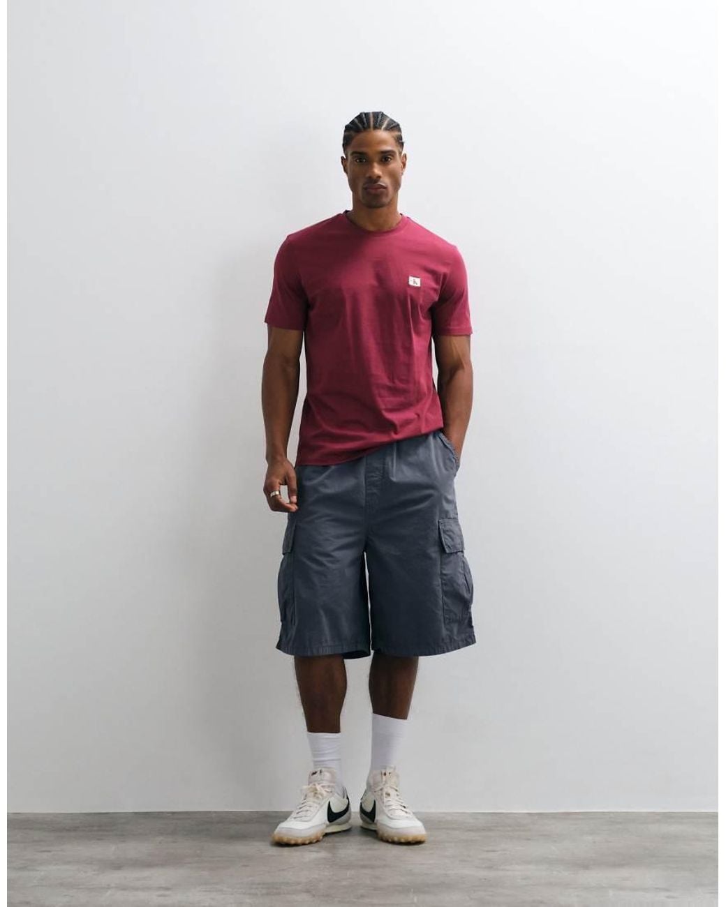 Calvin Klein Red Woven Label T-Shirt for men