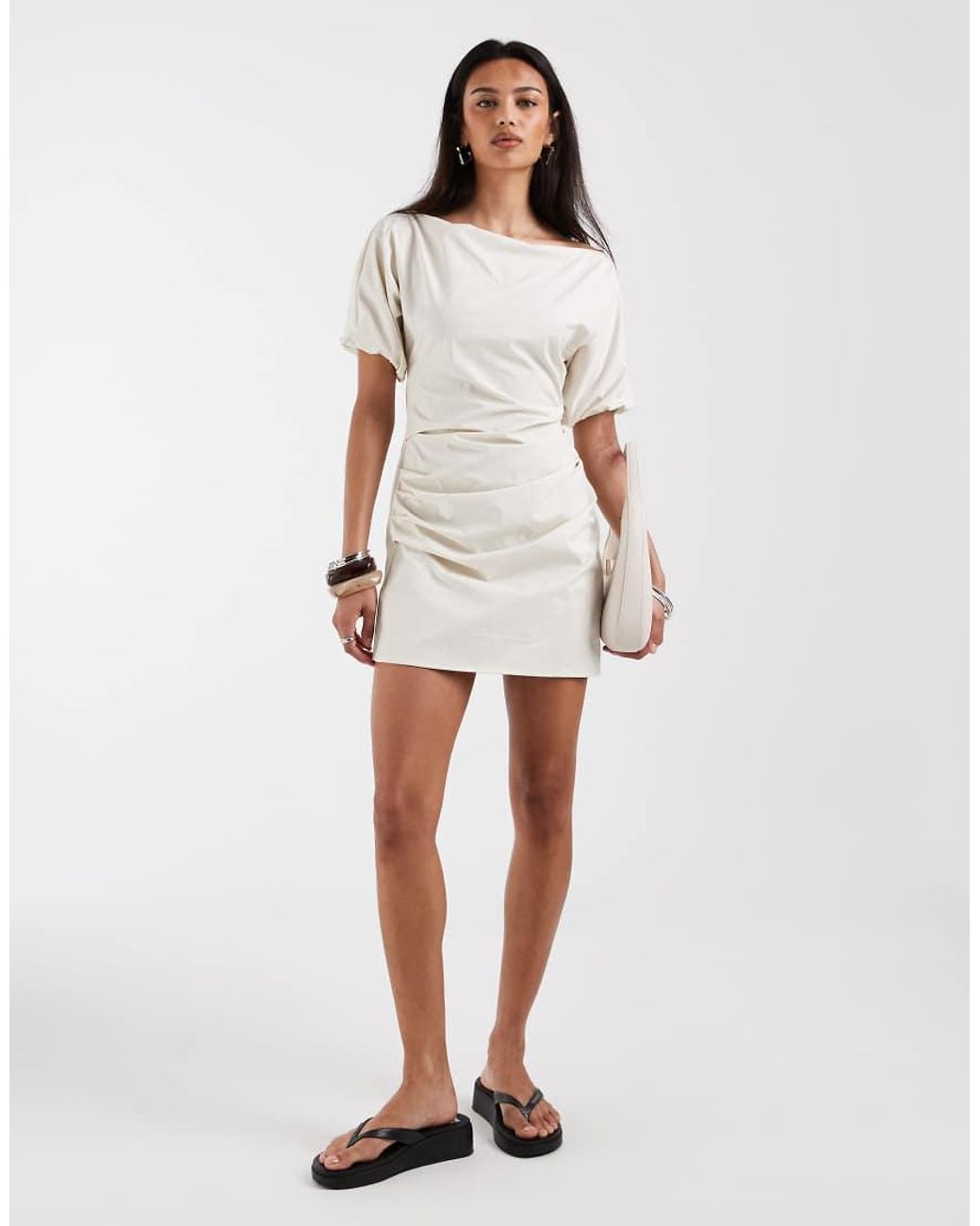 BRONZE SNAKE White Margarita Mini Dress