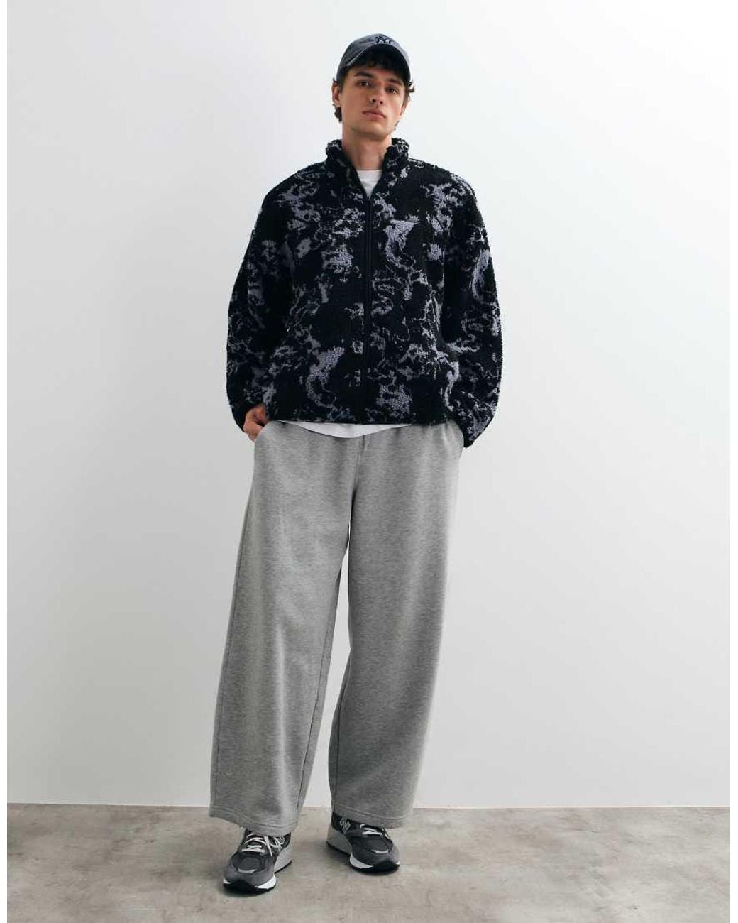 Only & Sons Blue Oversized Fleece for men
