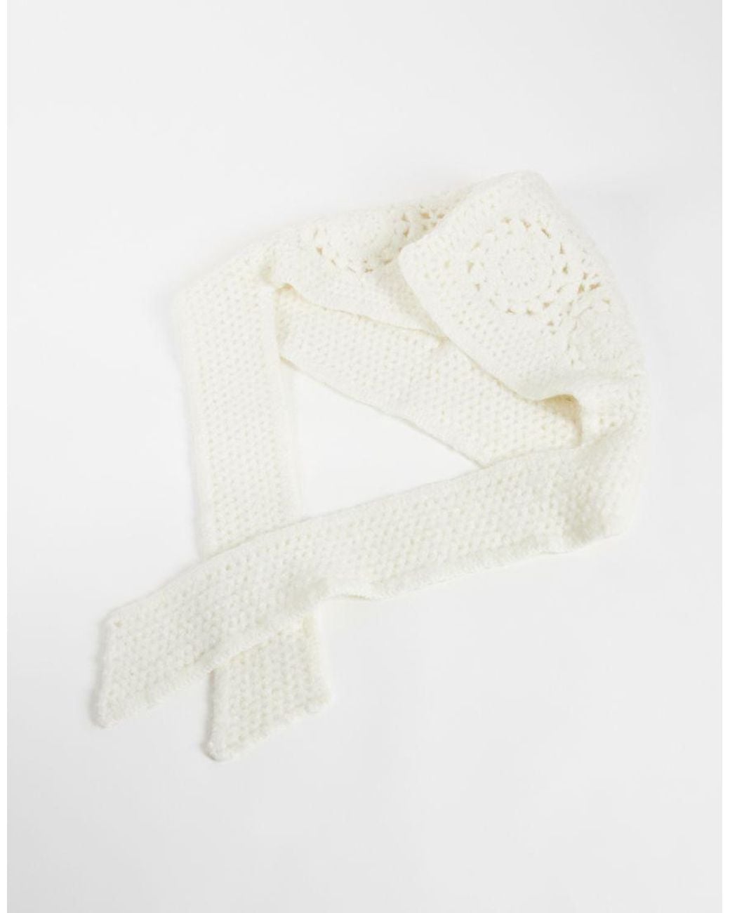 ASOS White Hand Crochet Bonnet
