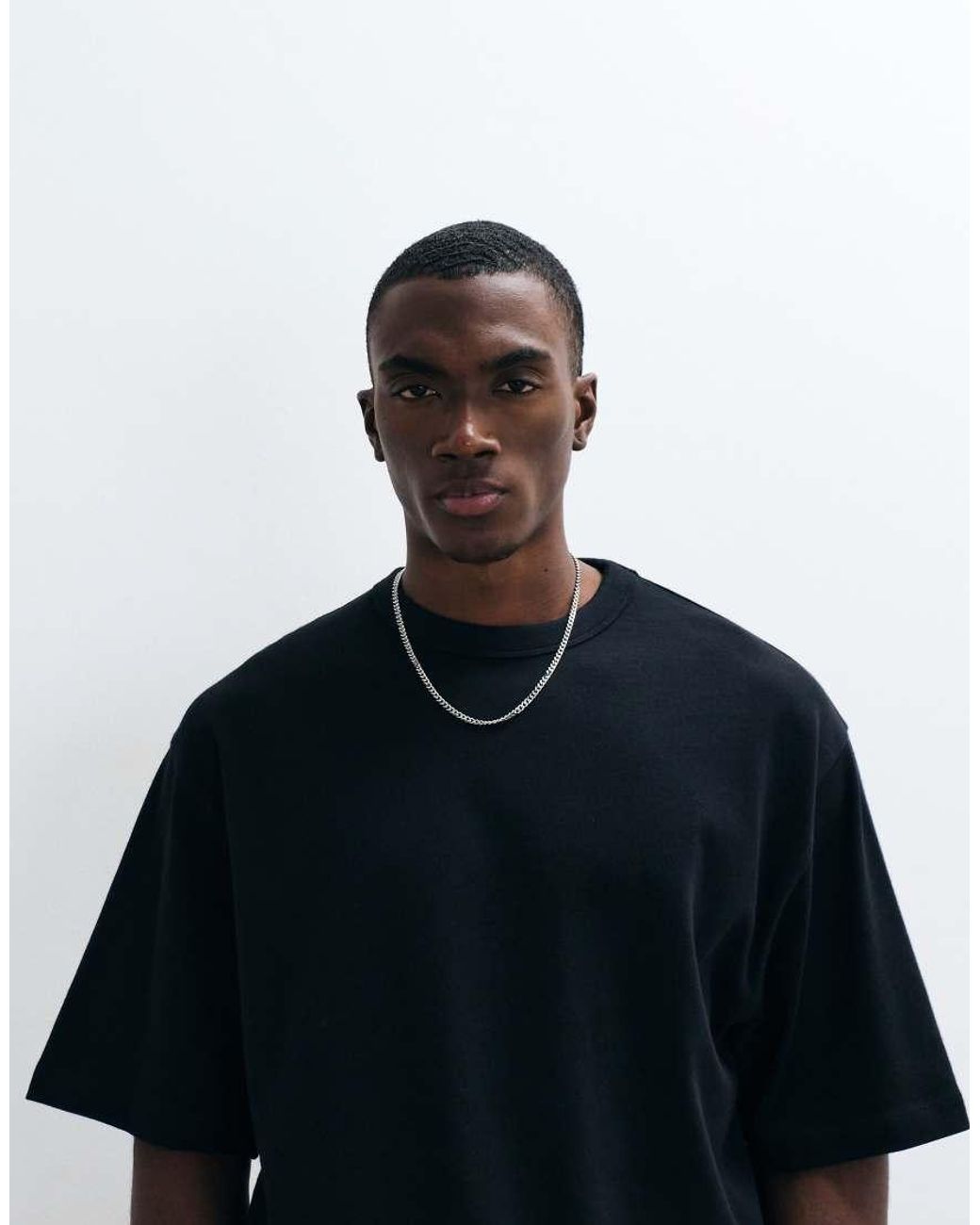 Collusion Blue Heavyweight Boxy T-shirt for men