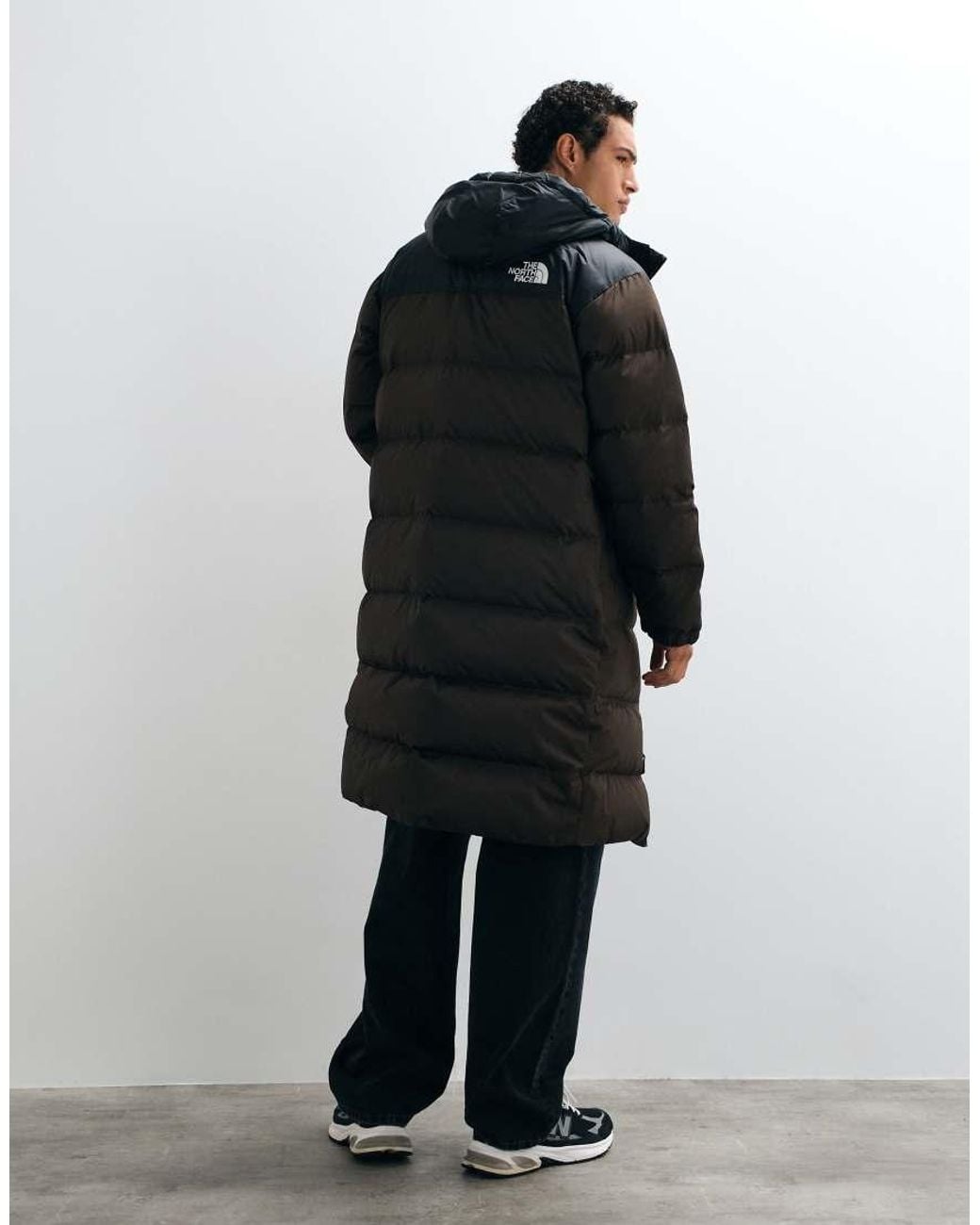 The North Face Black Nuptse Parka Jacket for men