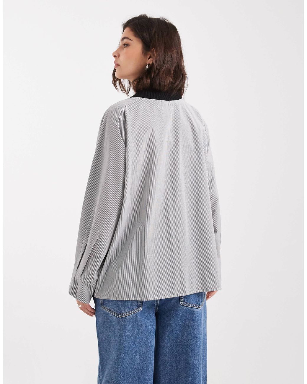 ASOS Black – strickpullover aus webstoff-materialien