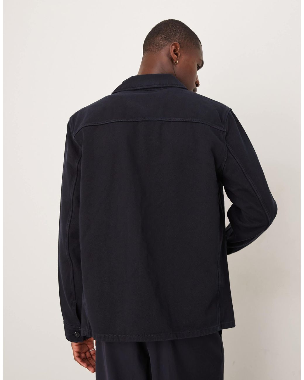 ARKET Black Pure Cotton Overshirt for men