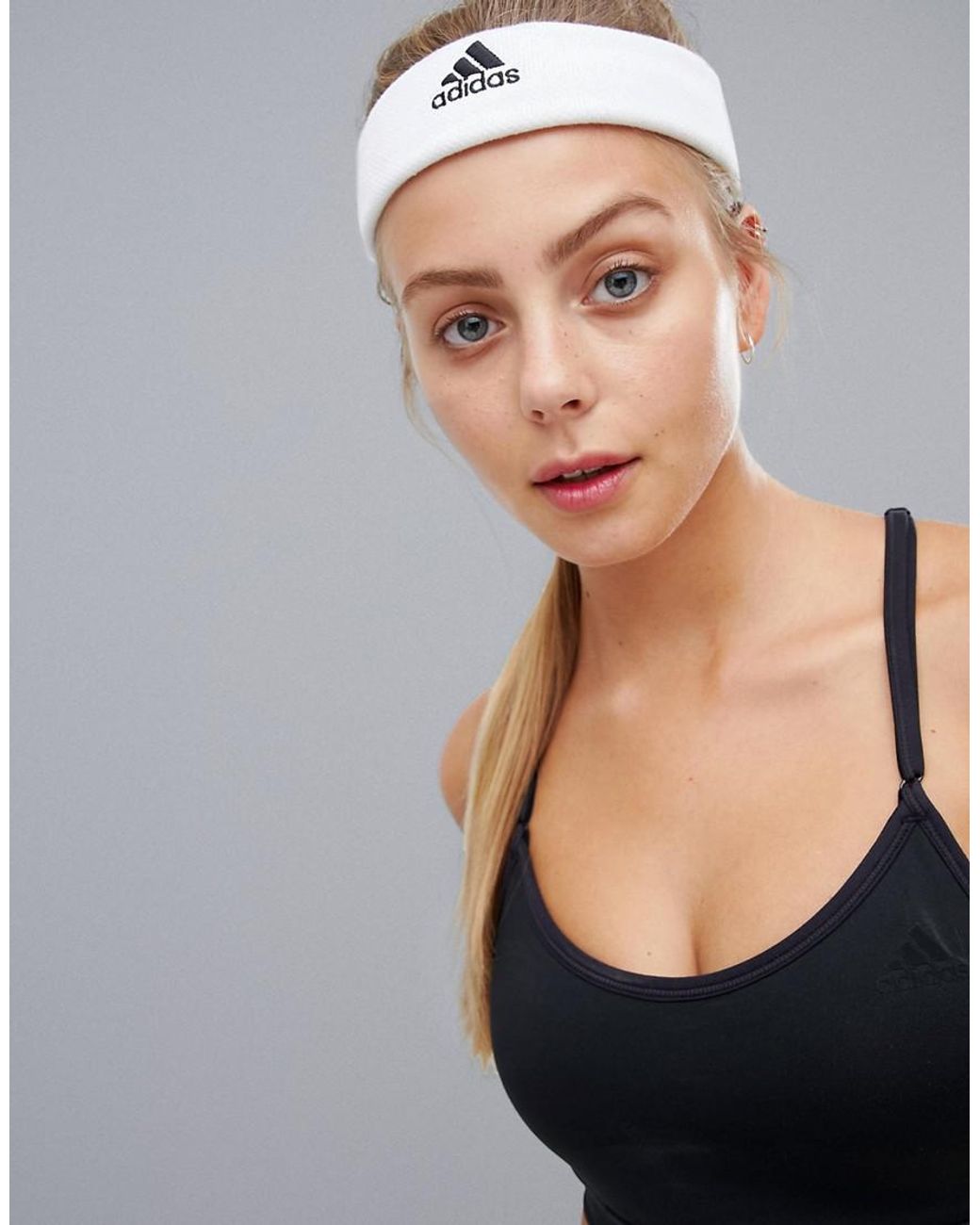 adidas Tennis Headband In White | Lyst