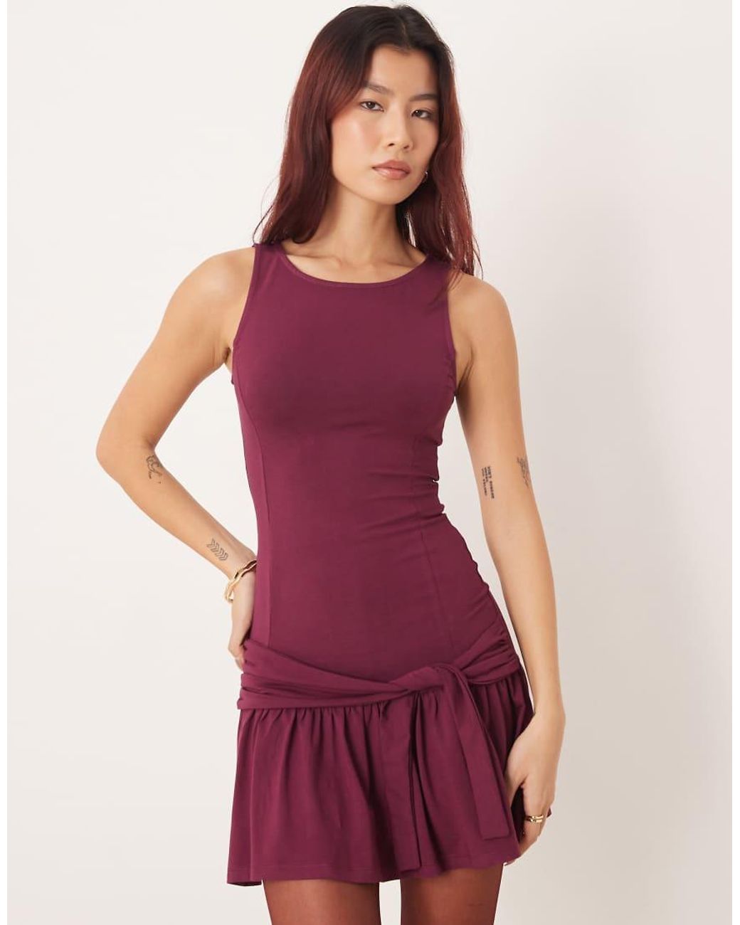 Motel Pink Supriati Jersey Mini Dress