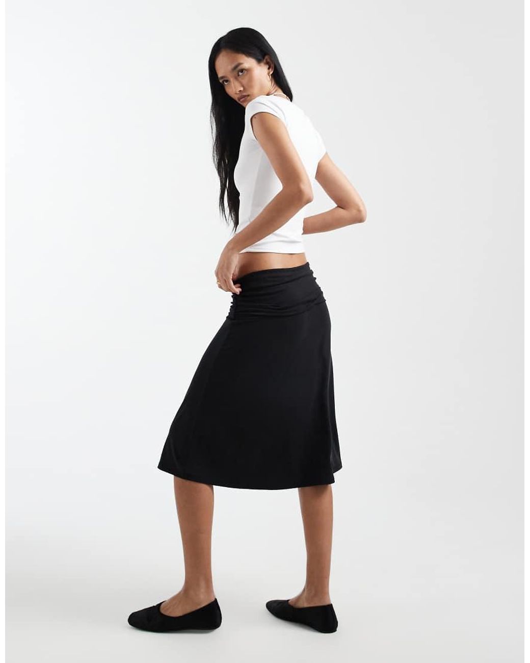 Cotton On Black Billie Slinky Skirt
