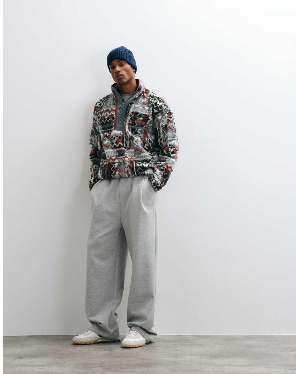 Columbia Blue Helvetia Ii Printed Half Snap Fleece for men