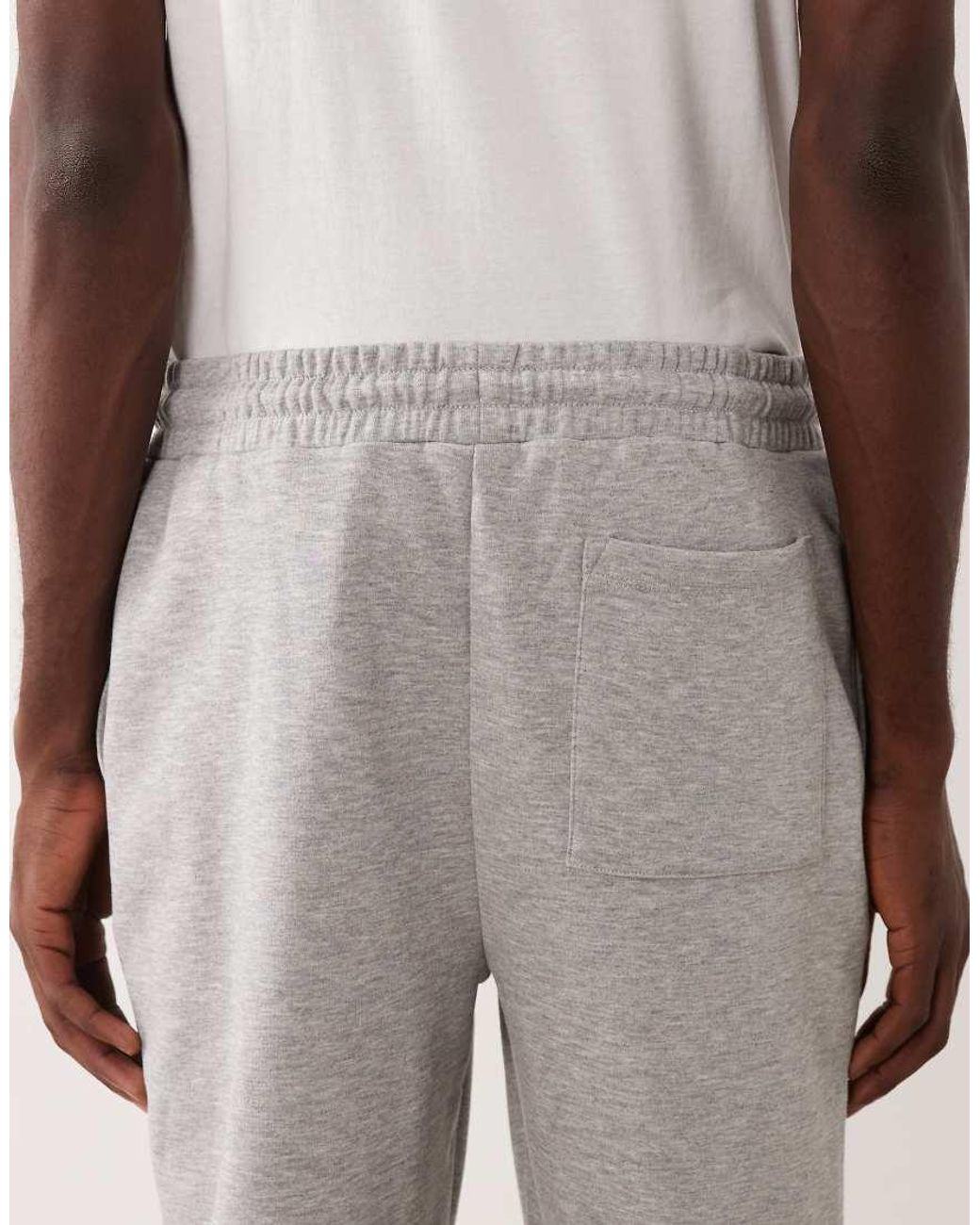 ASOS Natural Slim Fit joggers With Pintucks for men