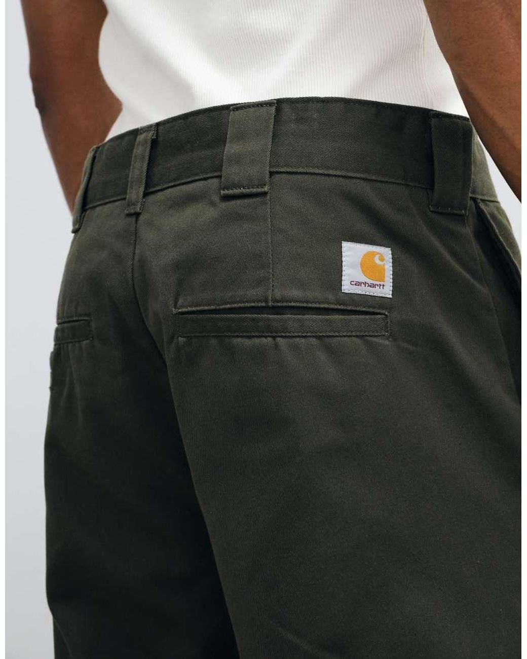 Carhartt Green Og Master Relaxed Fit Tapered Trousers for men