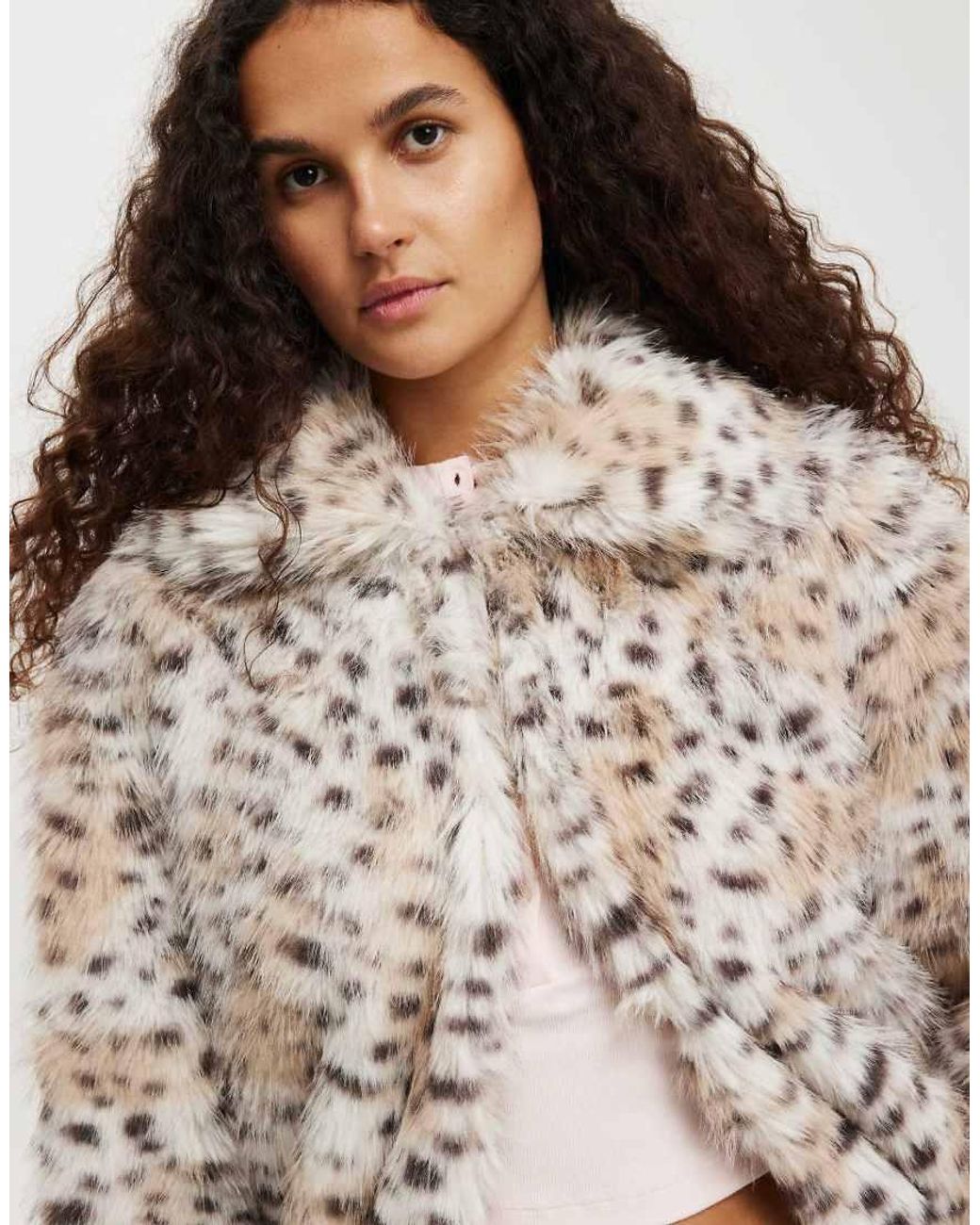 Cotton On Brown Mimi Faux Fur Jacket