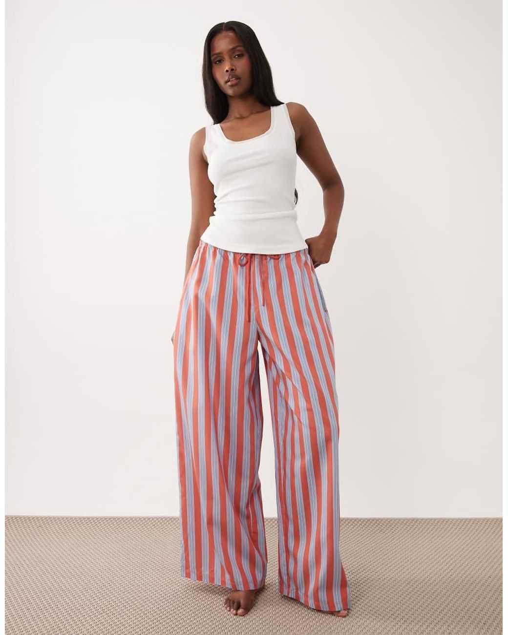 ASOS Pink Poplin Pyjama Pants