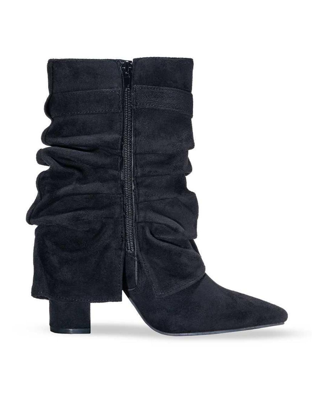 SEQWL Blue Mid Calf Boots With Zip Fastening Mesh Lined Casual Shoes