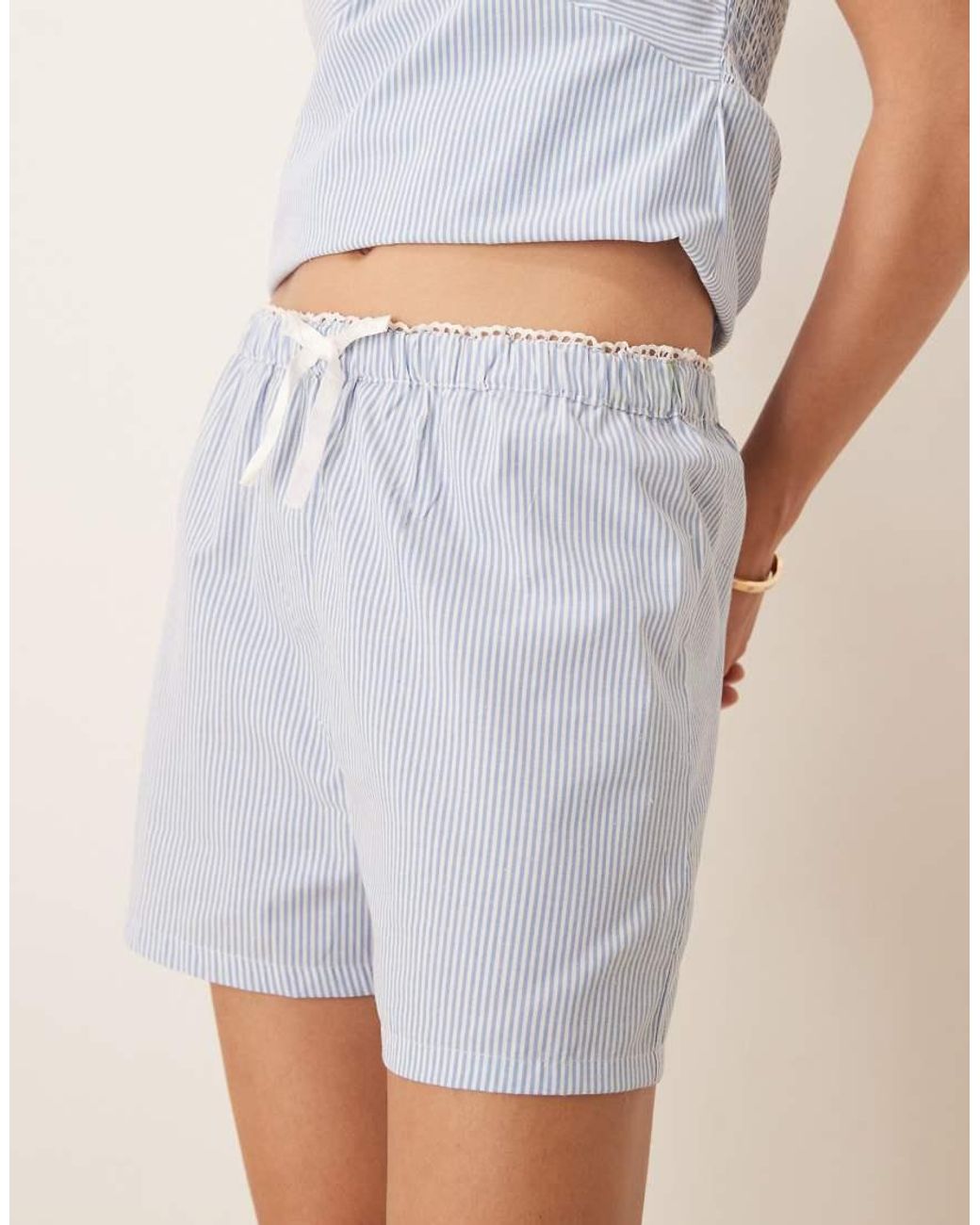 esmé studios Natural Esmee Exclusive Bow Detail Beach Shorts