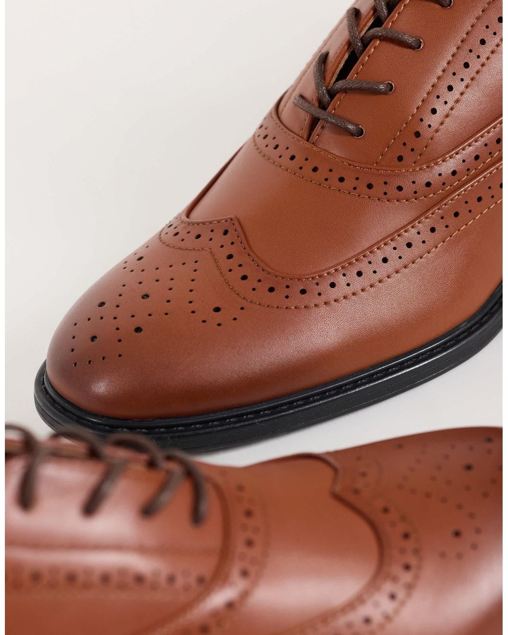 ASOS Black Brogue Shoes for men