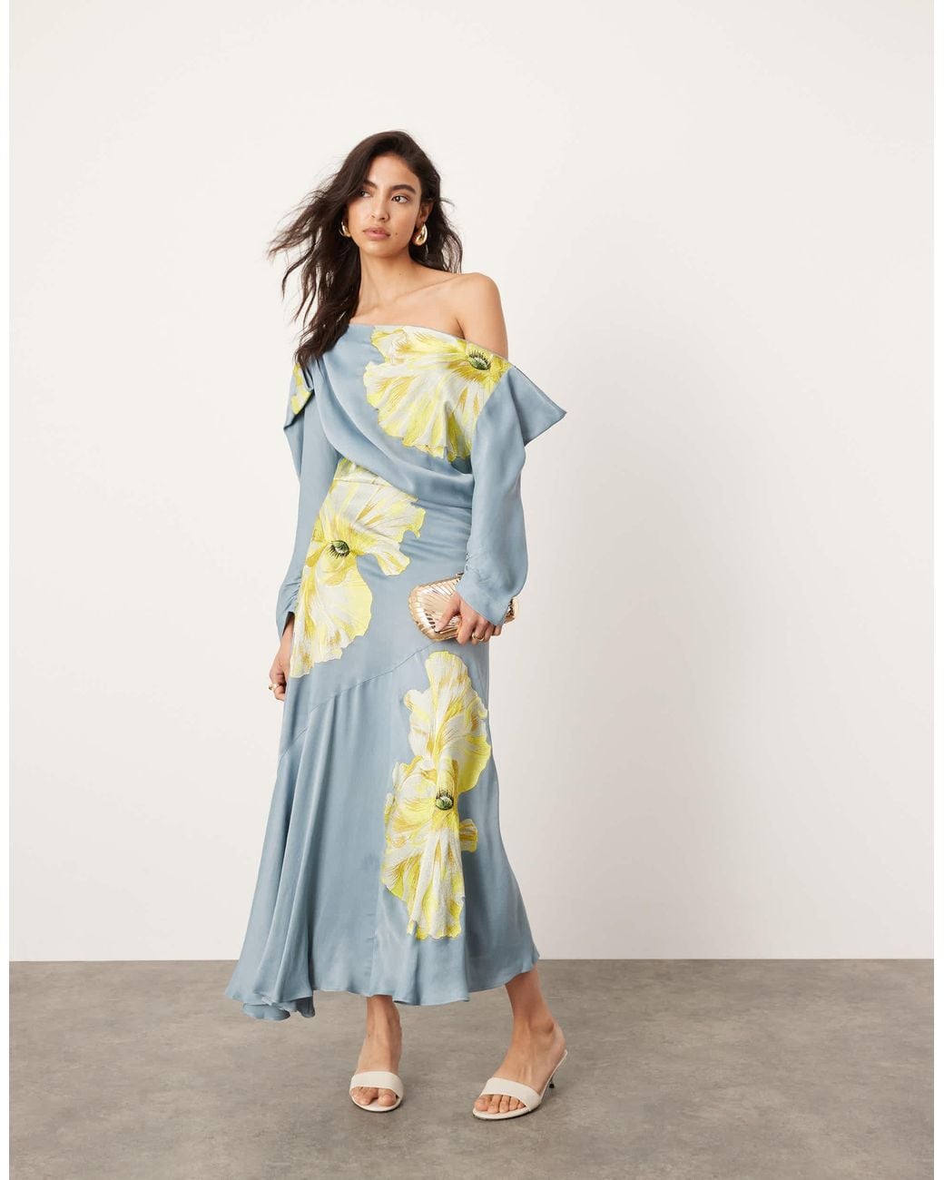green emerald velvet dress ASOS Soft Flowy Maxi Dress with Ruffles in Orange SZ 6  Christine Garcia  Collective