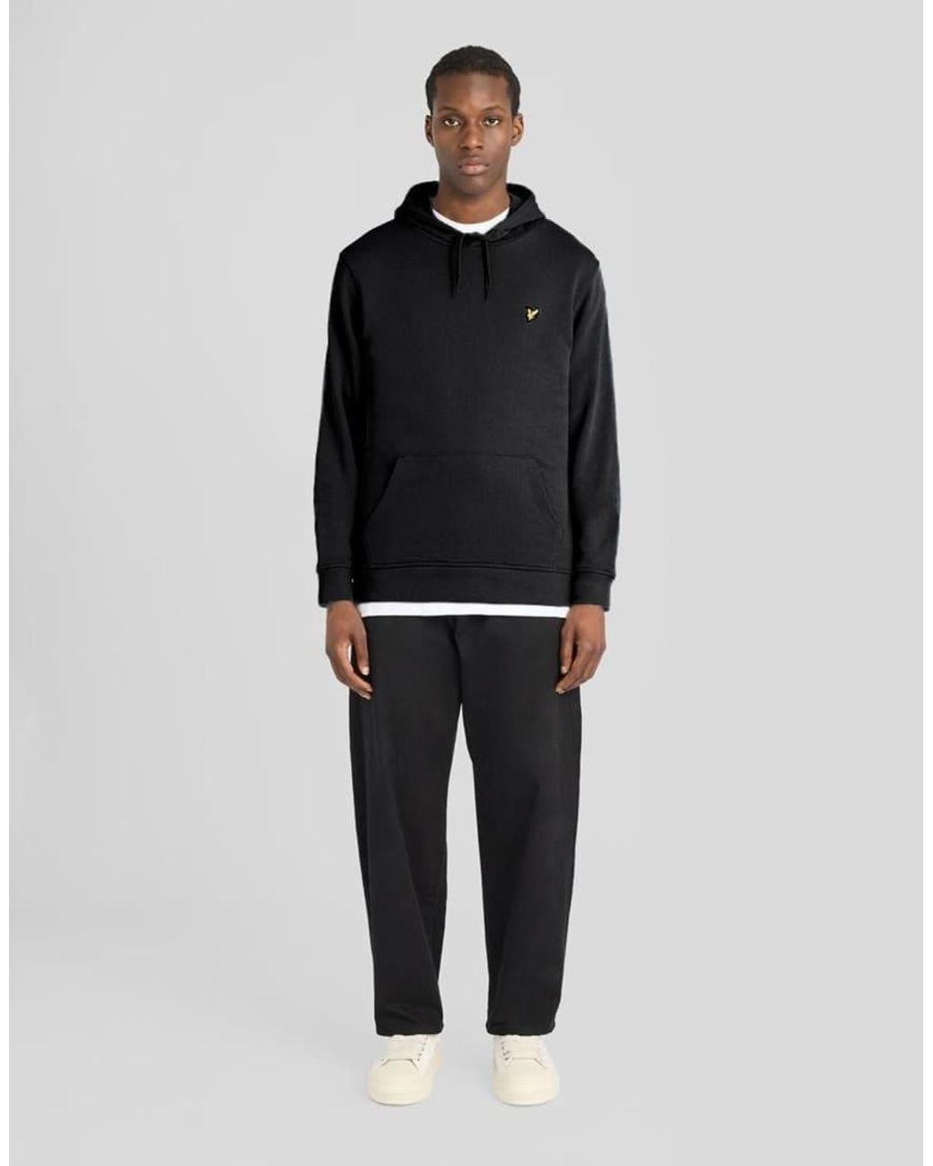 Lyle & Scott Black Mid Layers Pullover Hoodie for men