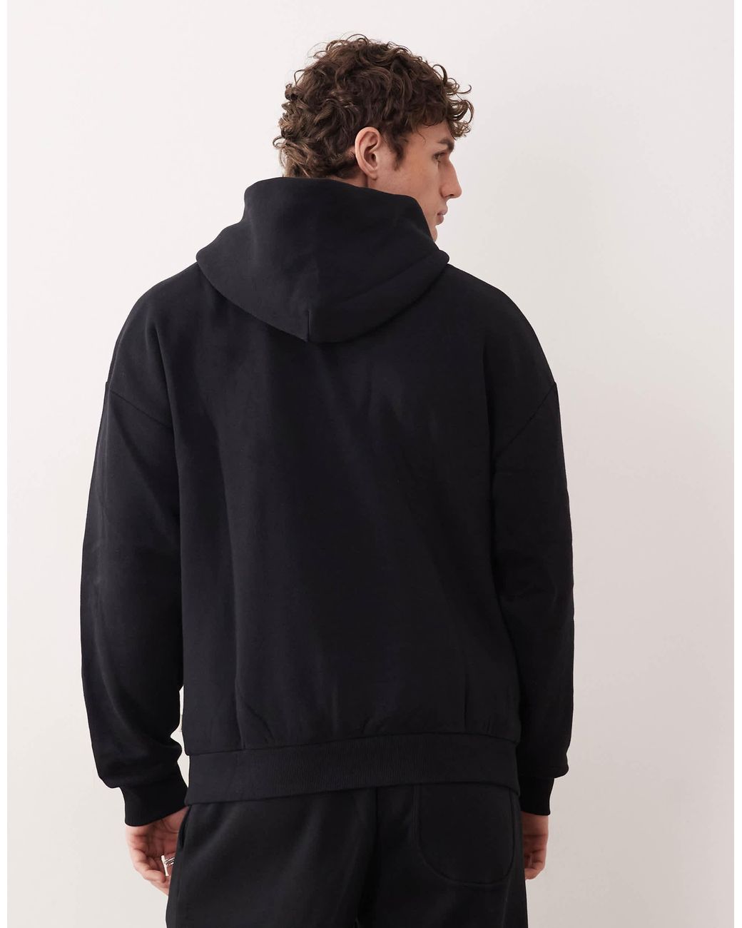 Sweat à capuche oversize d'ensemble Only & Sons pour homme en coloris Black