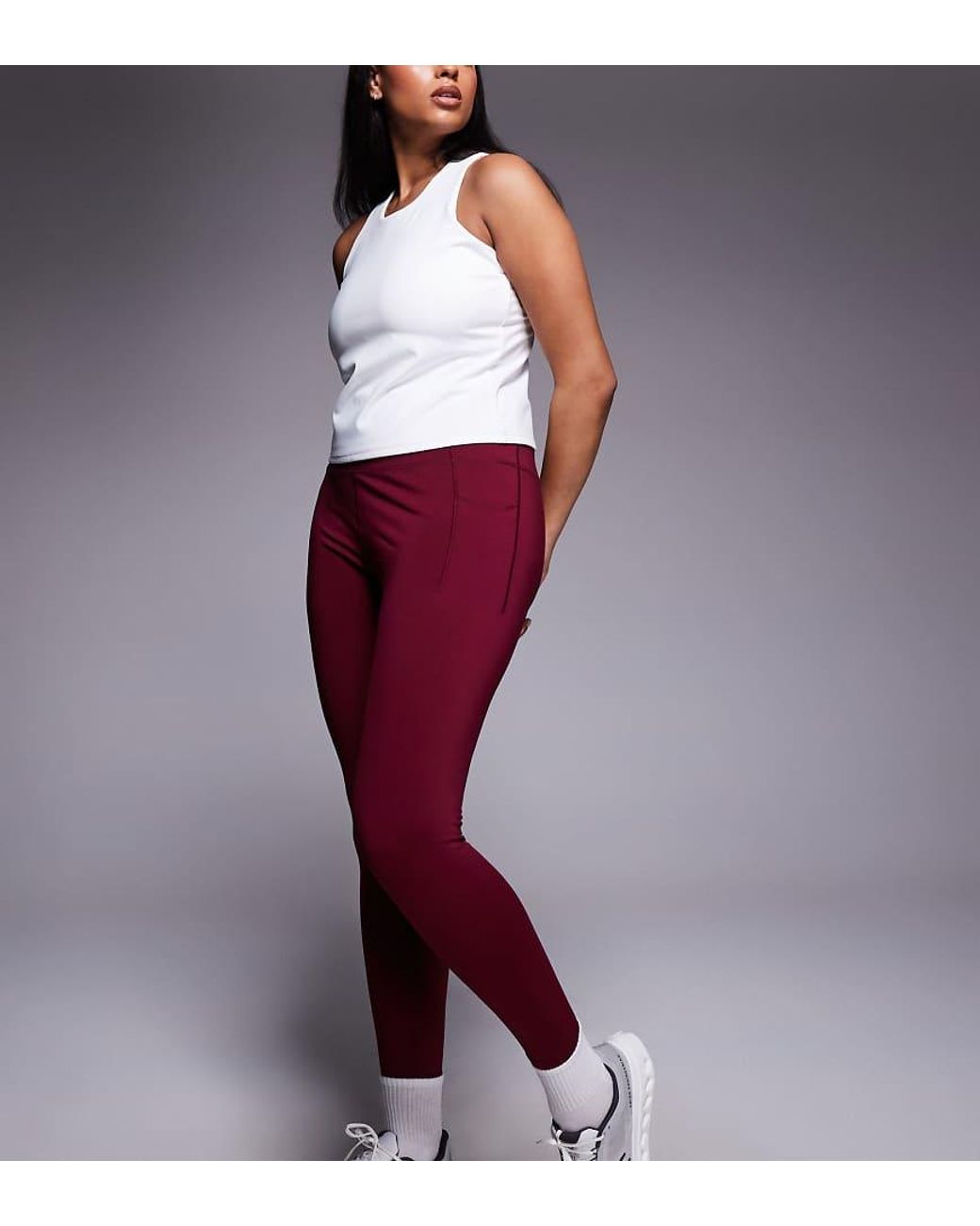 4505 Purple Curve Active Waist Snatching High Rise Gym legging