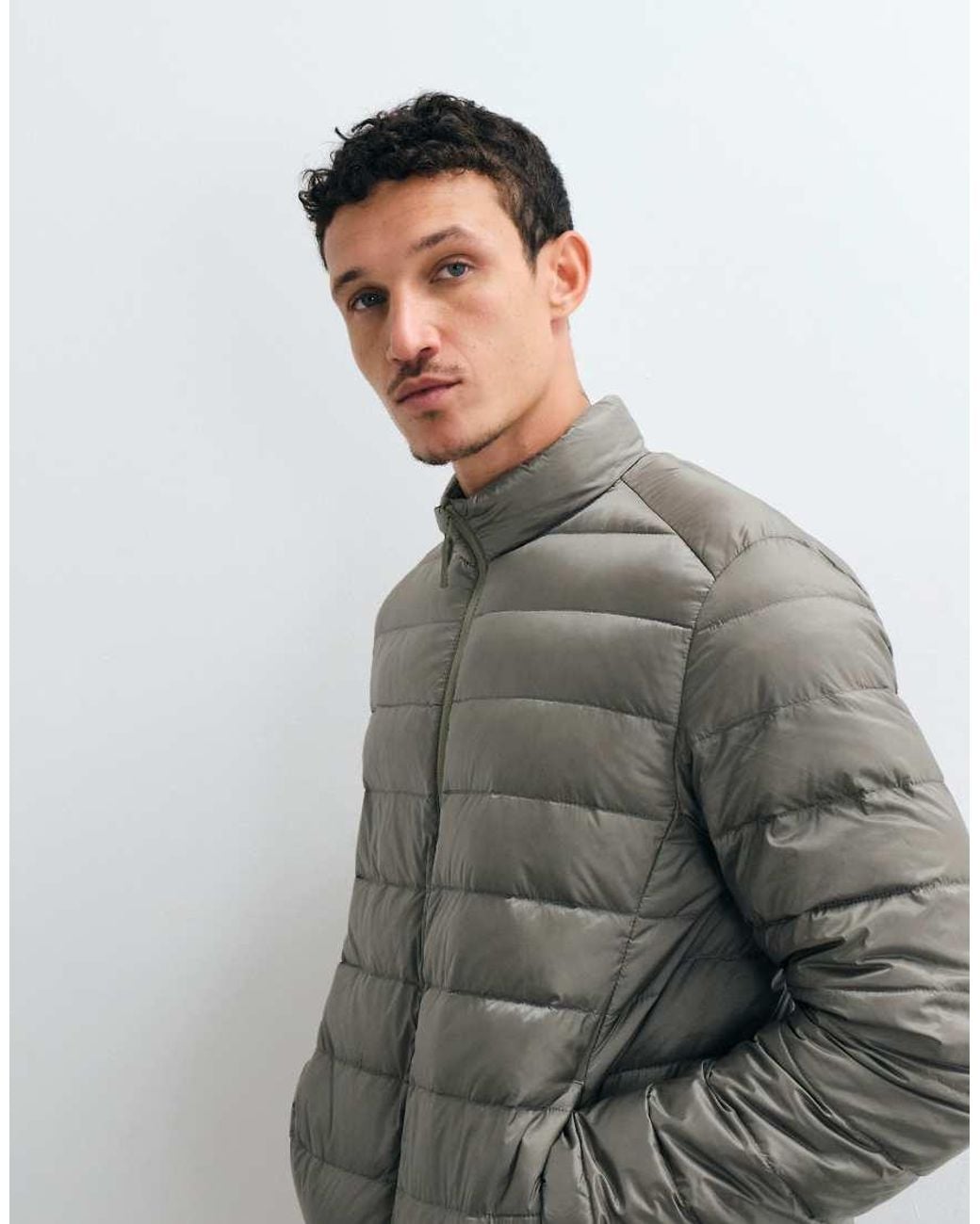 Jack & Jones Gray Down Puffer Jacket for men