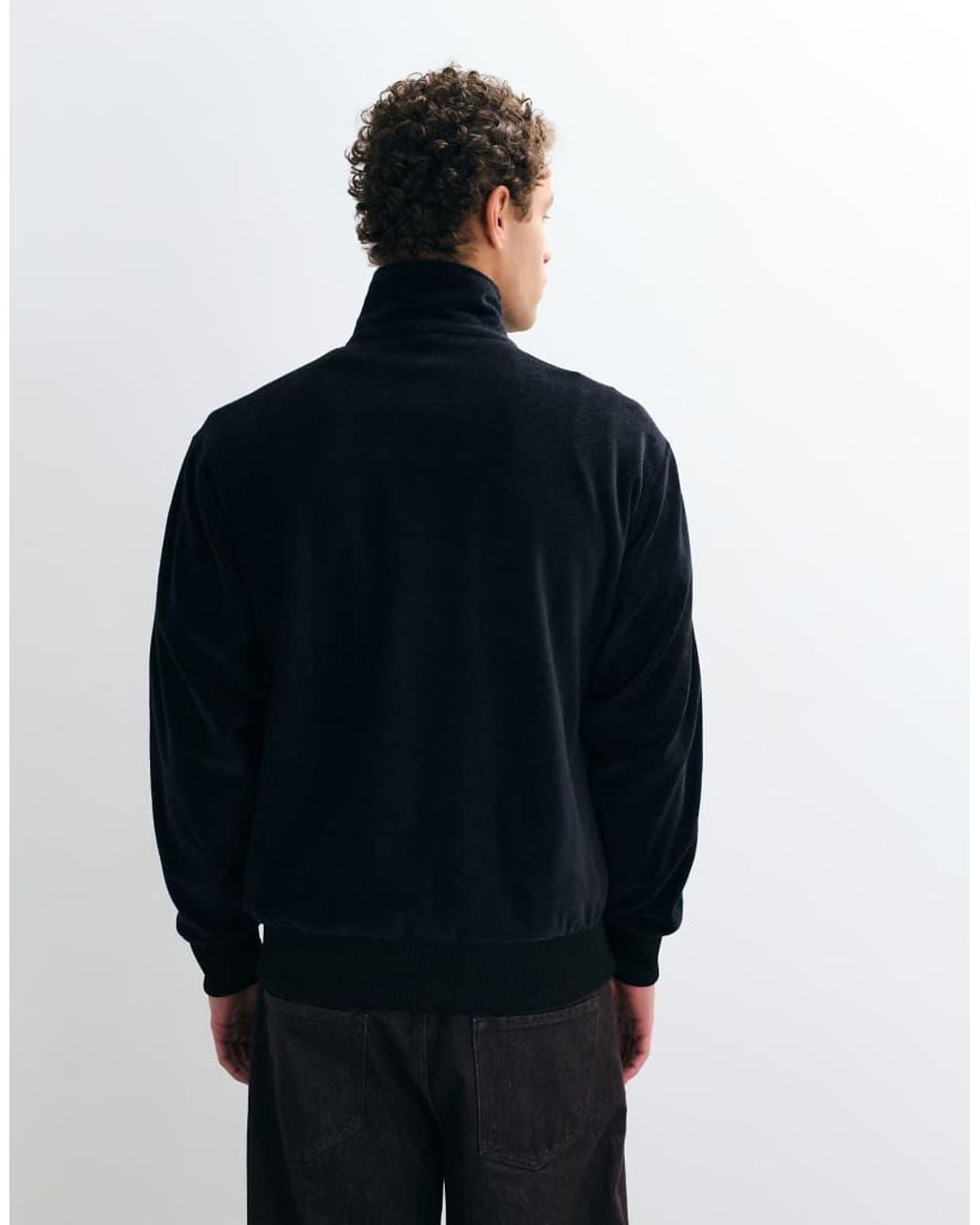 Adidas Originals Blue Firebird Velour Track Top for men