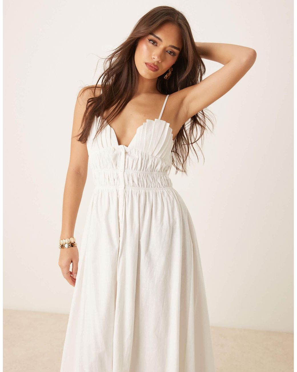 chinese dress ladies SNDYS Aurora Maxi Dress White– Selfie Leslie