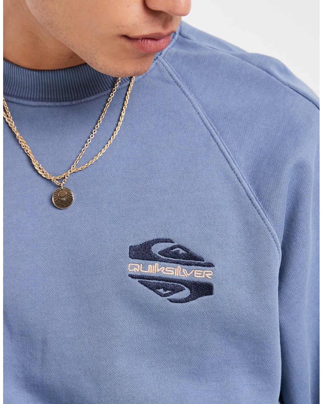 Quiksilver Blue Uni Pullover Sweatshirt