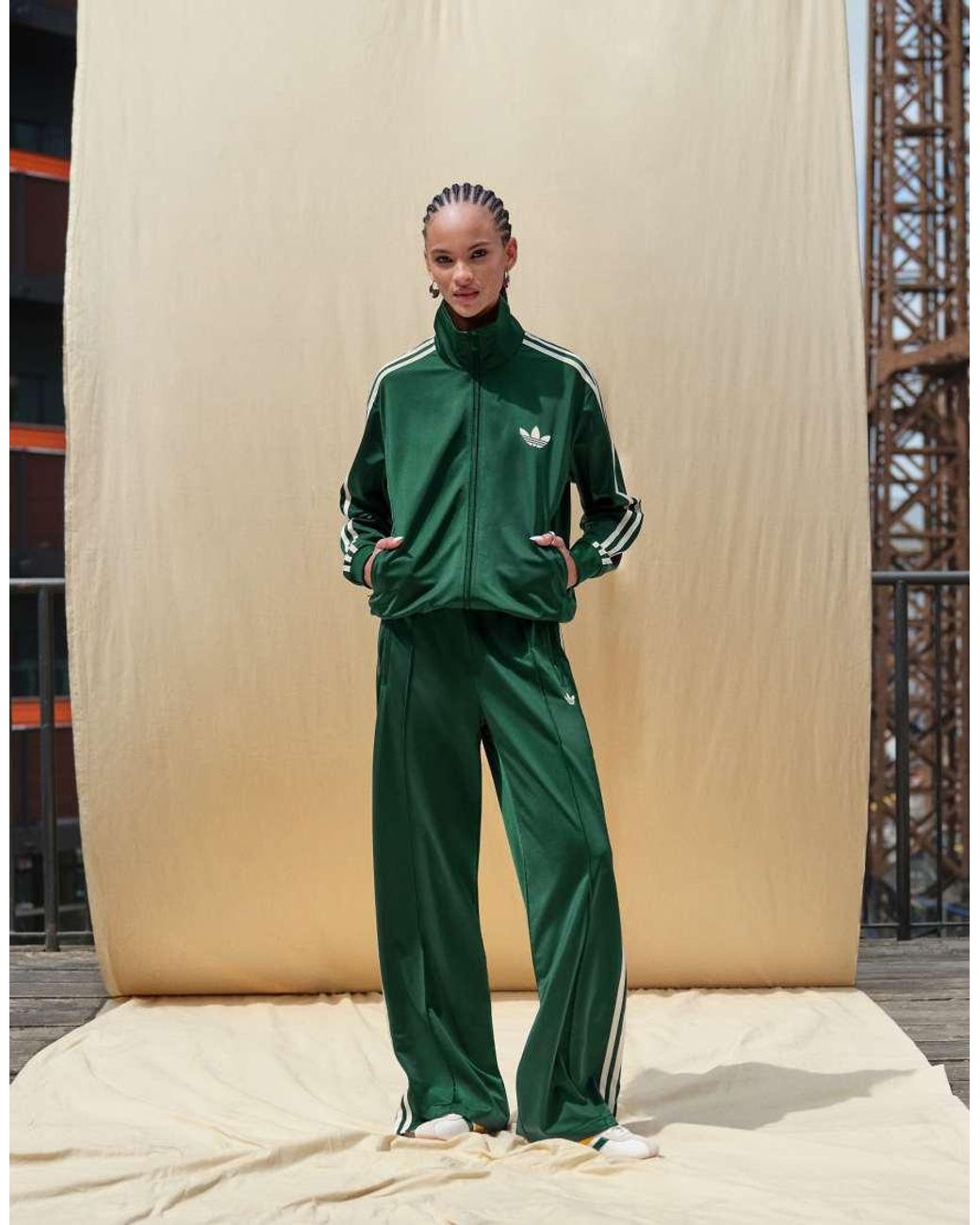 Adidas Originals Green Firebird Loose Track Top