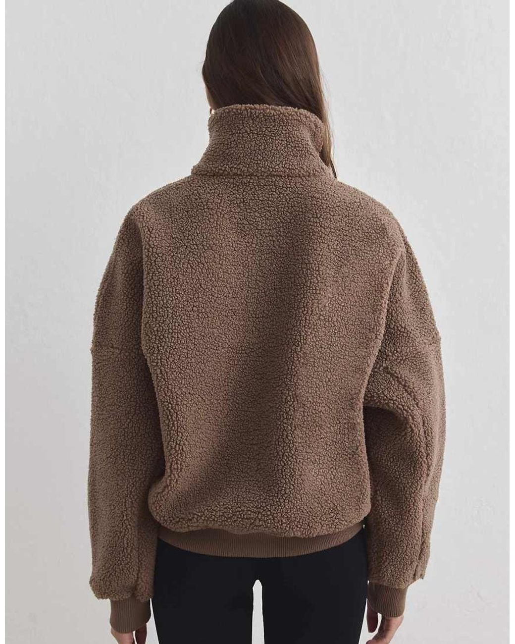 Aim'n Brown Hazelnut Pile Half Zip