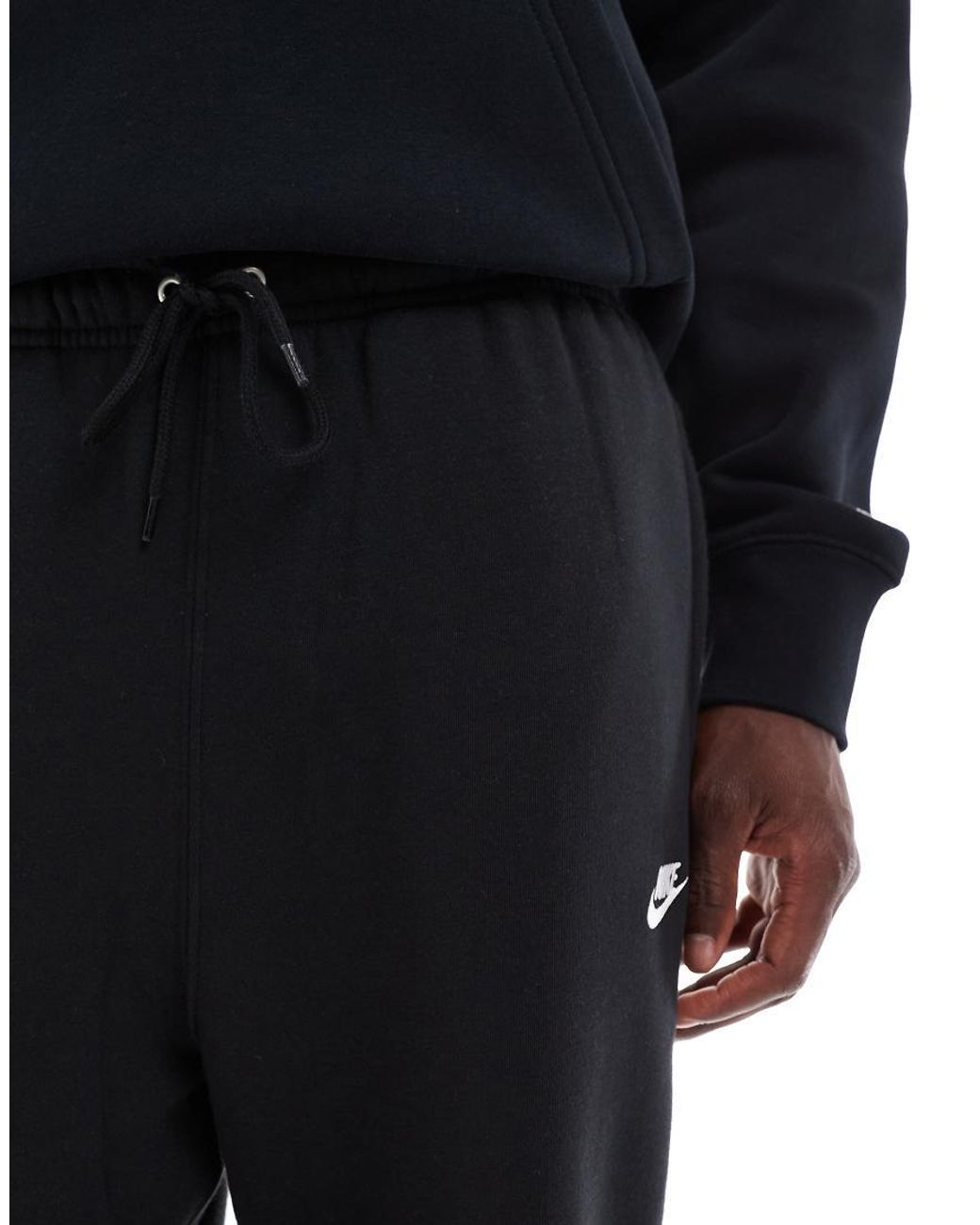 Nike Black Club Straight Leg joggers for men