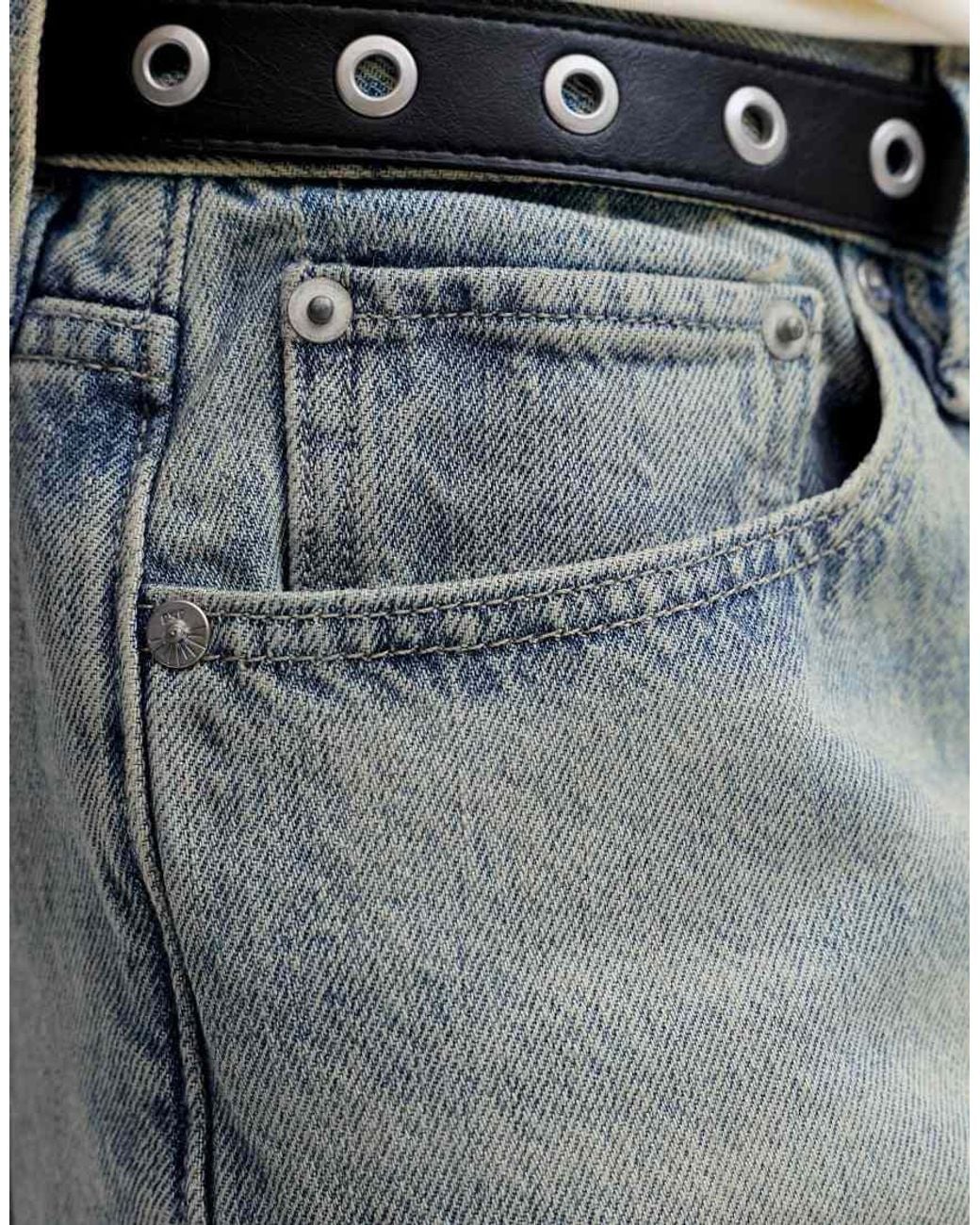 Jack & Jones Gray Straight Fit Jeans for men