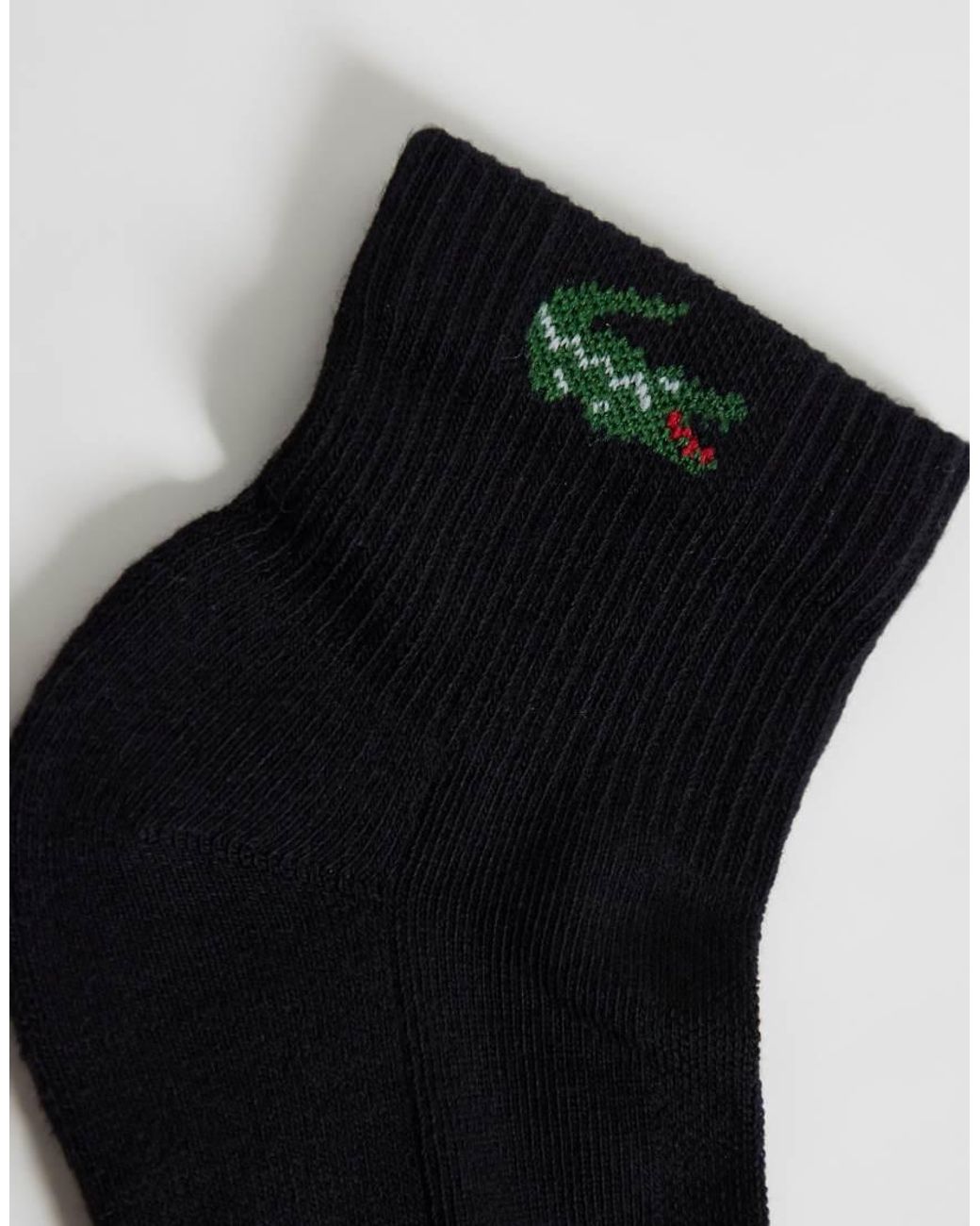 Lacoste Blue 6 Pack Croc Logo Long Sports Socks for men