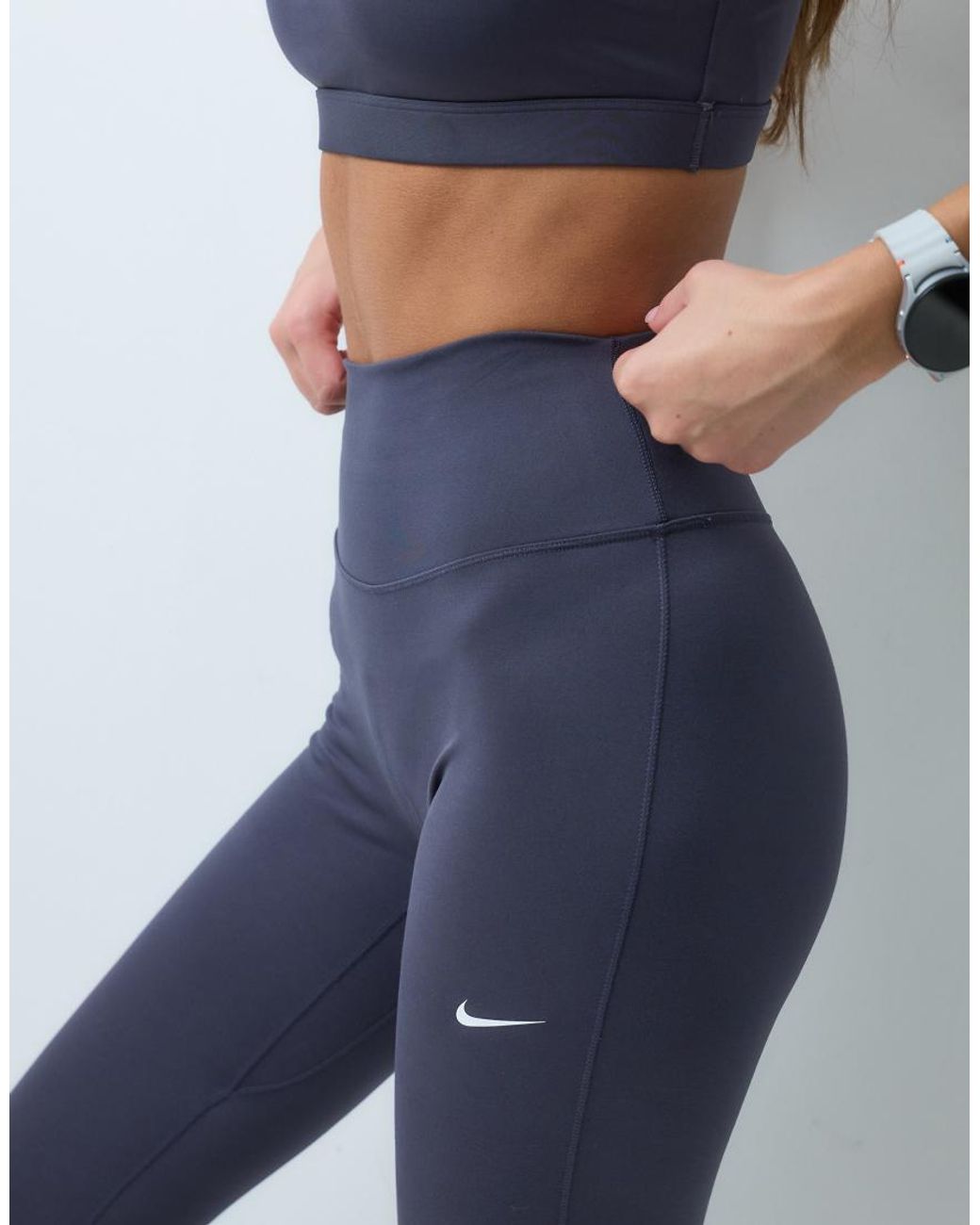Nike Blue Nike One Training Dri-Fit Seamless High Waisted Leggings