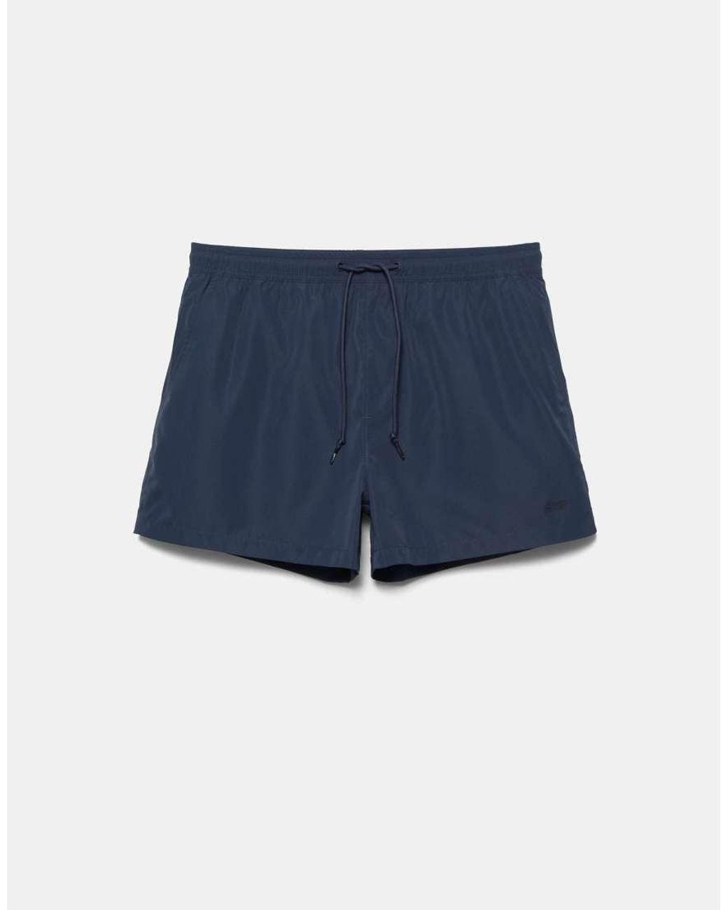 Pull&Bear Blue Basic Swimming Trunks for men
