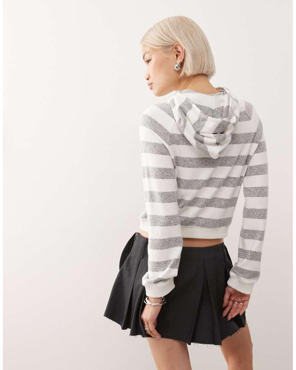 Collusion Gray Tight Hoodie