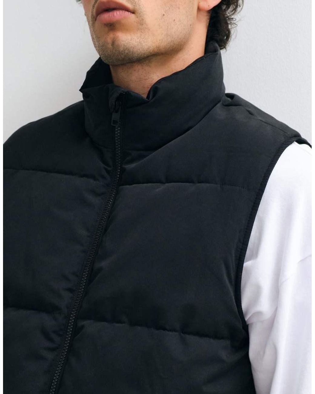 JJ Rebel Blue Quilted Puffer Vest for men