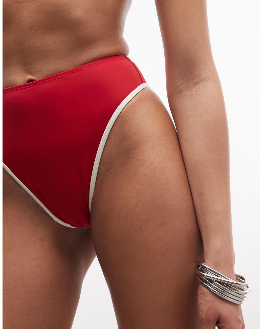 Cecelie - bas ASOS en coloris Red