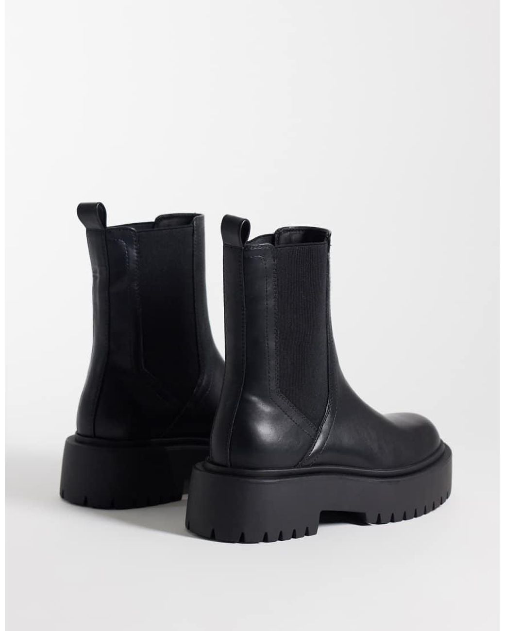 ASOS Blue Ashton Chunky Chelsea Boots
