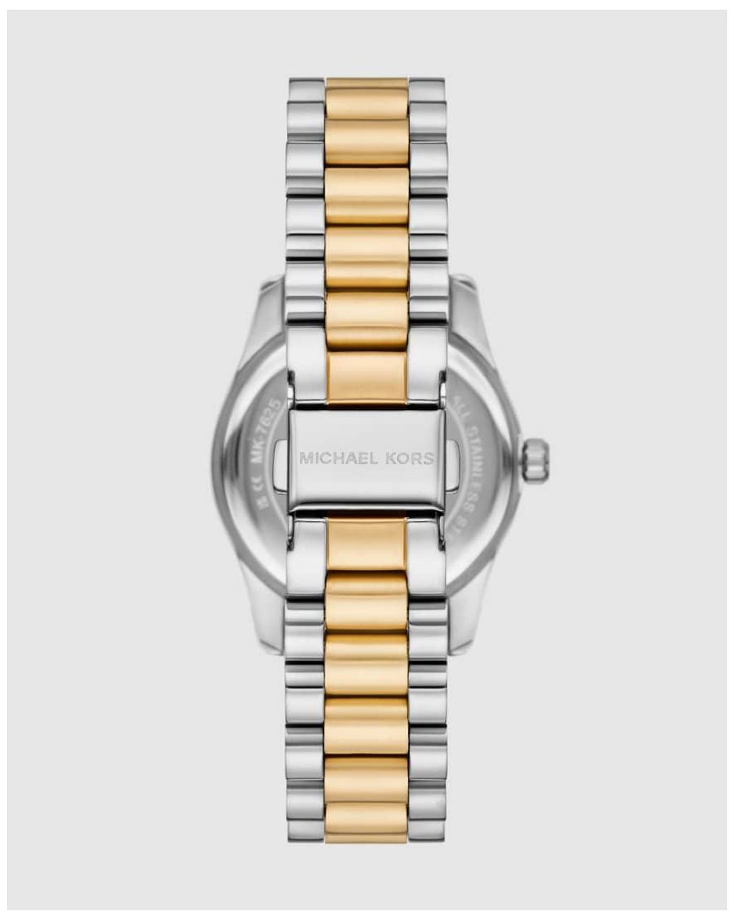 Michael Kors Metallic Lexington Three-Hand Two-Tone Stainless Steel Watch