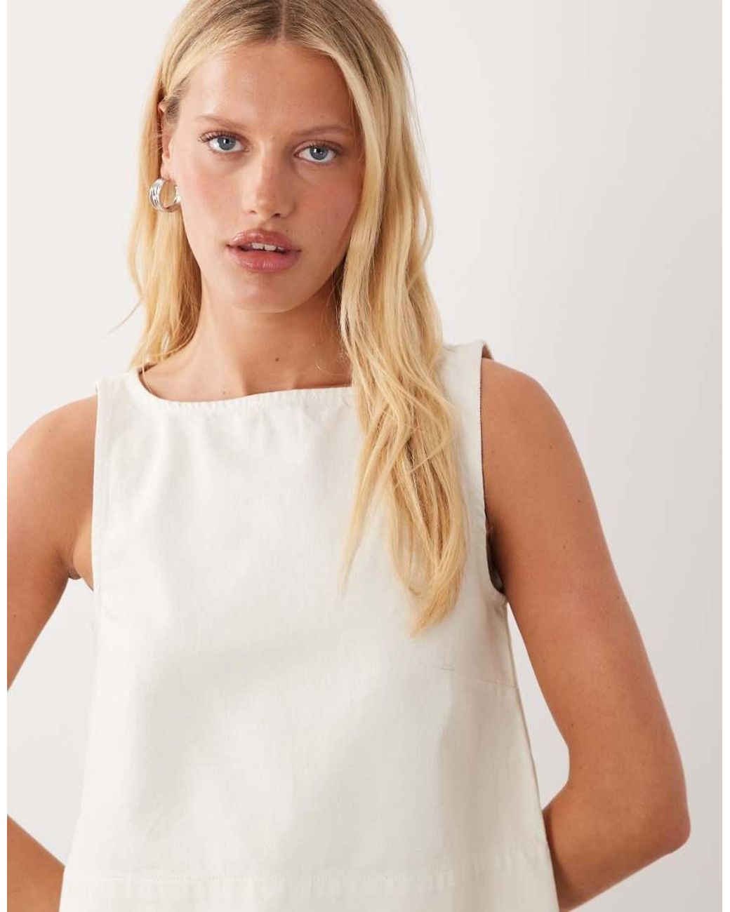 ASOS Natural Denim Swing Top Co-Ord