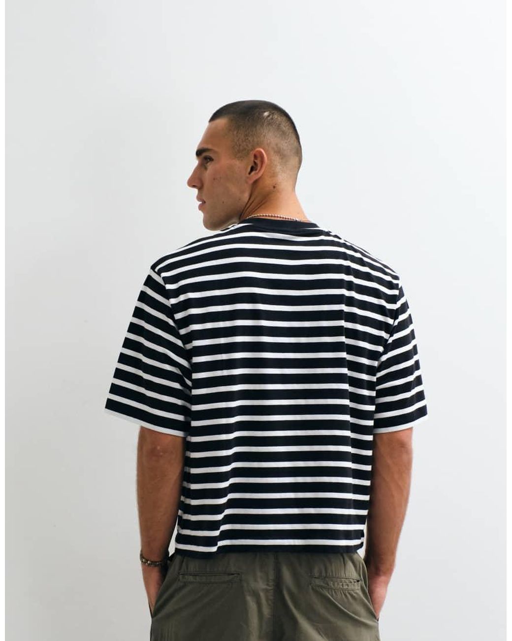 Collusion Blue Boxy Tee for men