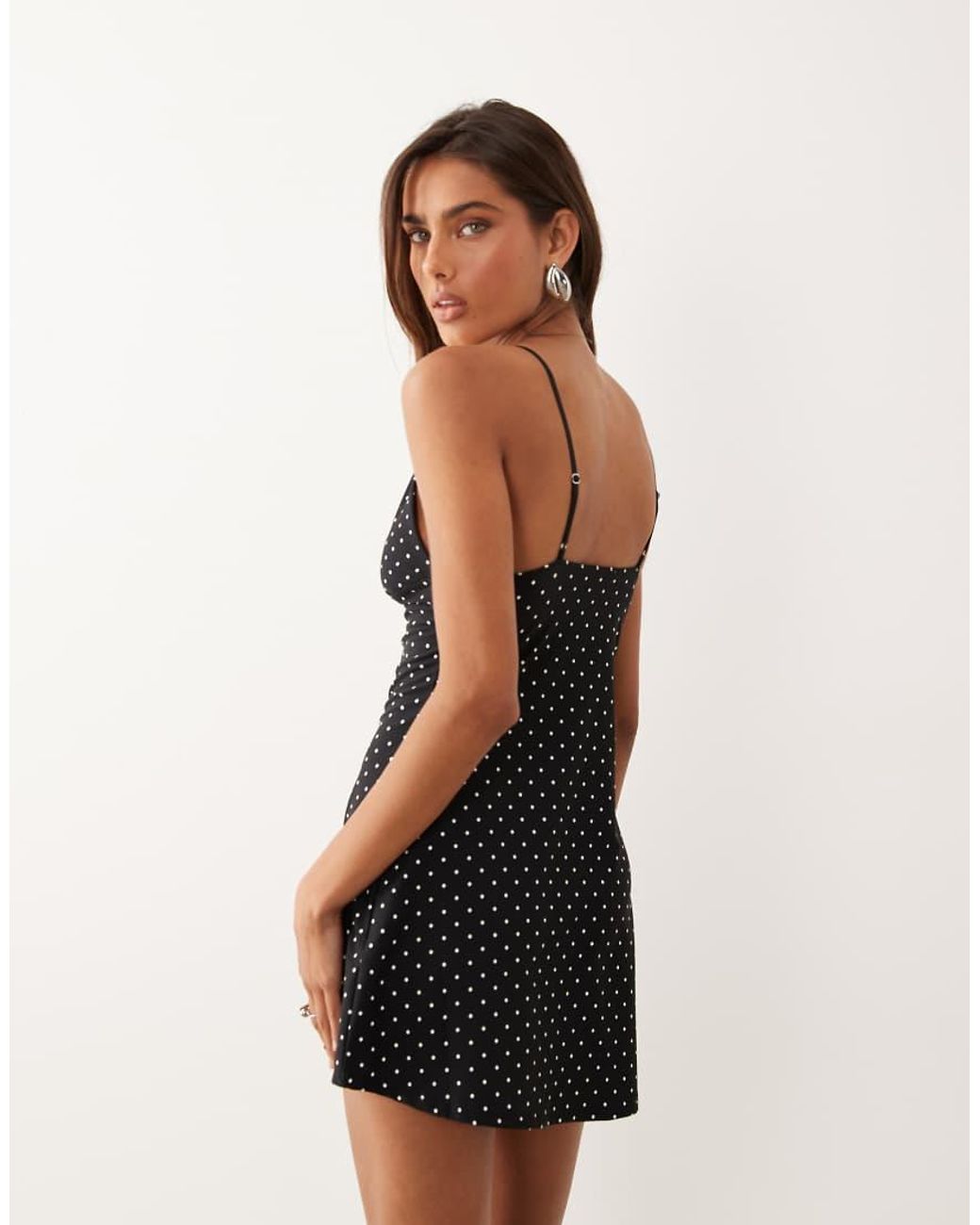 GOOD AMERICAN Black Sculpting Cami Mini Dress