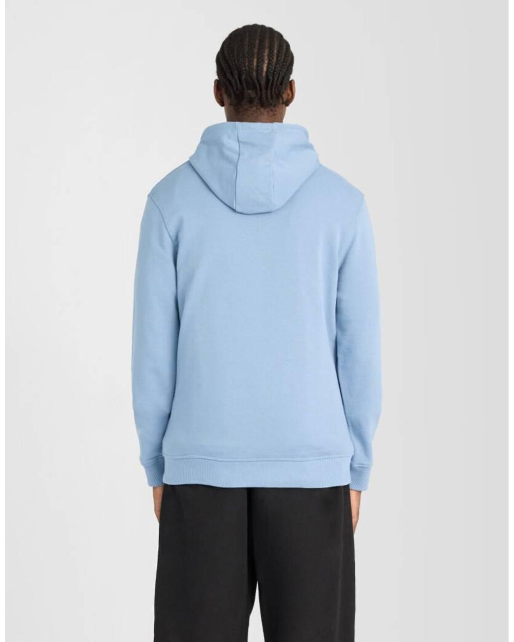 Lyle & Scott Blue Loopback Cotton Hoodie for men