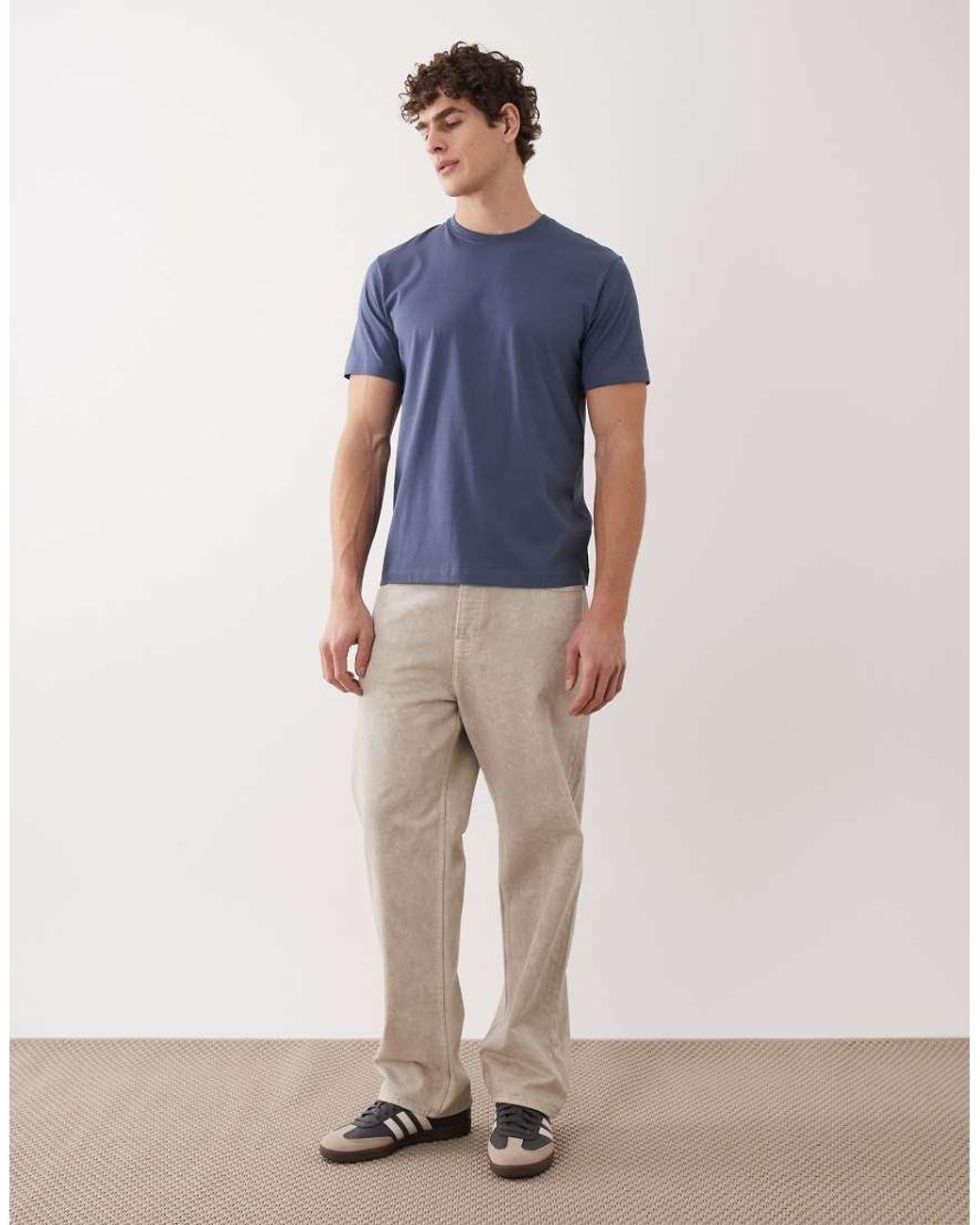 ARKET Blue Jersey T-shirt for men