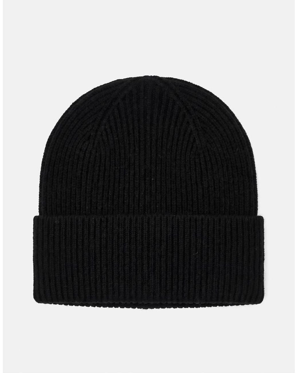Pull&Bear Geribbelde Gebreide Beanie in het Black