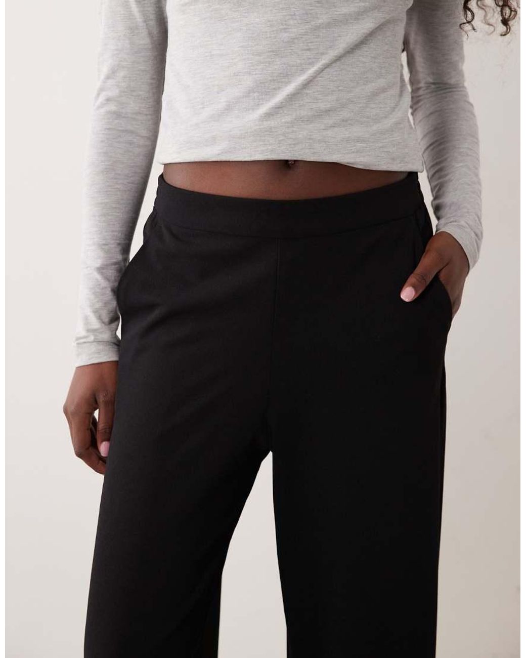 JJ Rebel Natural High Waisted Relaxed Fit Trousers