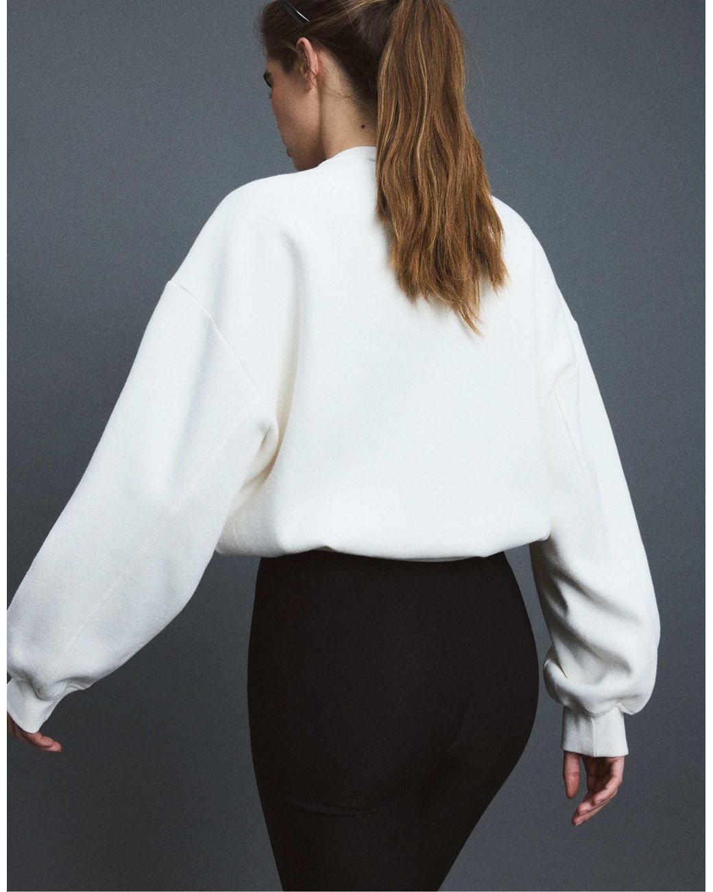Stradivarius Black Basic sweatshirt